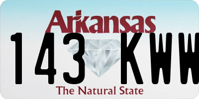 AR license plate 143KWW