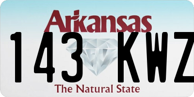AR license plate 143KWZ