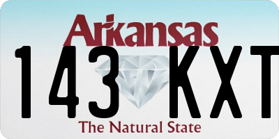AR license plate 143KXT