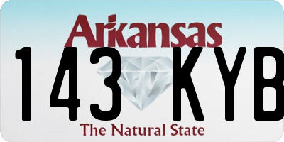 AR license plate 143KYB