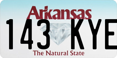 AR license plate 143KYE