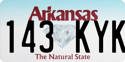 AR license plate 143KYK