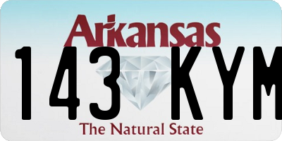 AR license plate 143KYM
