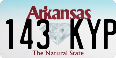 AR license plate 143KYP