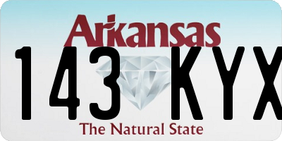 AR license plate 143KYX
