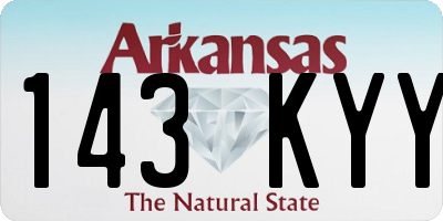 AR license plate 143KYY