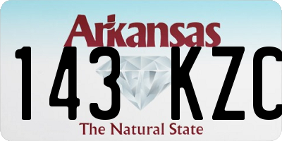 AR license plate 143KZC