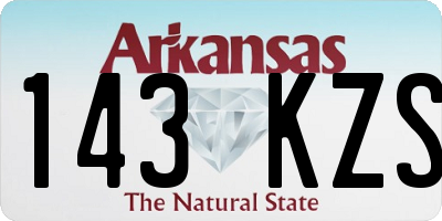 AR license plate 143KZS