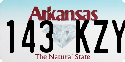 AR license plate 143KZY