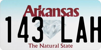 AR license plate 143LAH