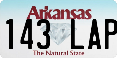 AR license plate 143LAP