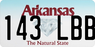 AR license plate 143LBB