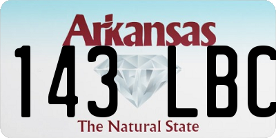 AR license plate 143LBC