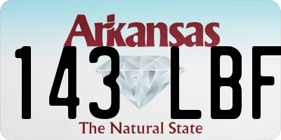 AR license plate 143LBF
