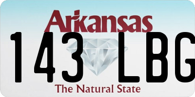 AR license plate 143LBG