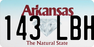 AR license plate 143LBH