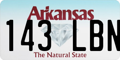 AR license plate 143LBN