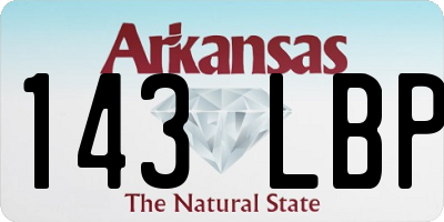 AR license plate 143LBP