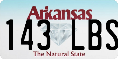 AR license plate 143LBS