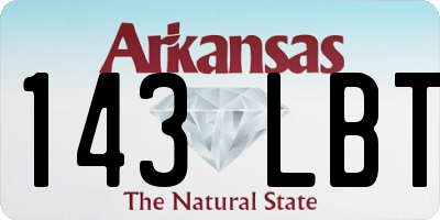 AR license plate 143LBT