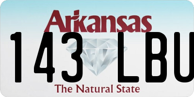 AR license plate 143LBU