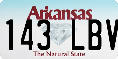 AR license plate 143LBV
