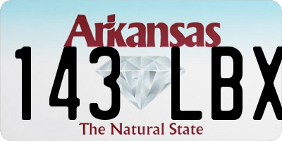 AR license plate 143LBX