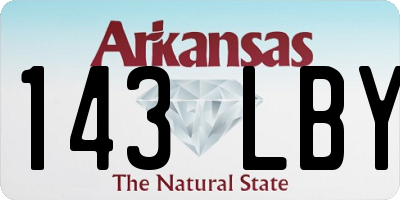 AR license plate 143LBY