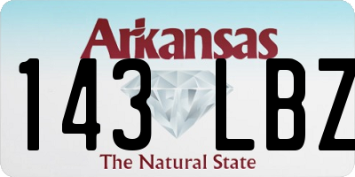 AR license plate 143LBZ