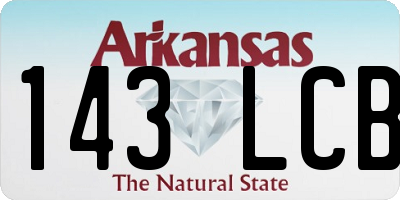 AR license plate 143LCB