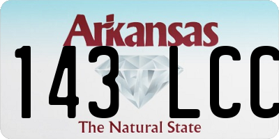 AR license plate 143LCC
