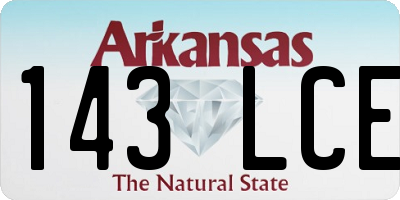 AR license plate 143LCE