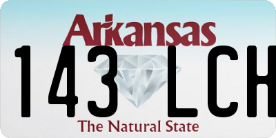 AR license plate 143LCH