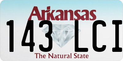 AR license plate 143LCI
