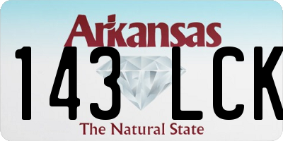AR license plate 143LCK
