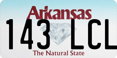 AR license plate 143LCL