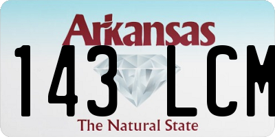AR license plate 143LCM