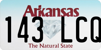 AR license plate 143LCQ