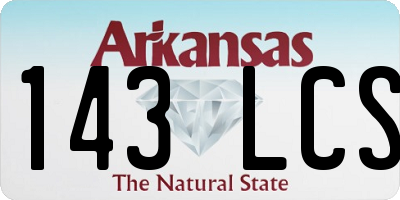 AR license plate 143LCS