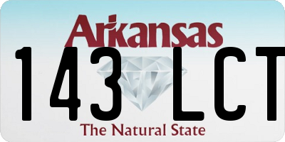 AR license plate 143LCT