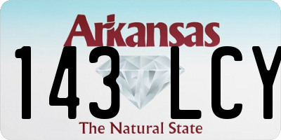 AR license plate 143LCY