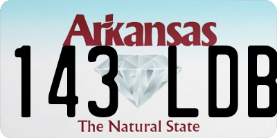 AR license plate 143LDB