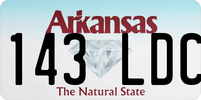 AR license plate 143LDC