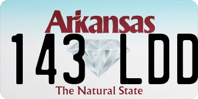 AR license plate 143LDD