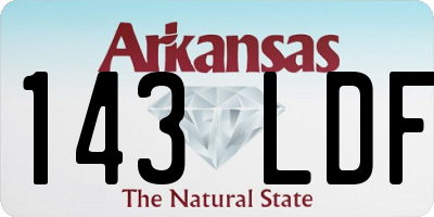 AR license plate 143LDF