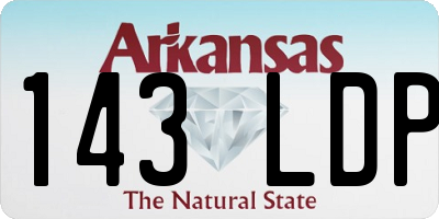 AR license plate 143LDP