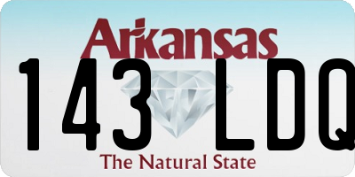 AR license plate 143LDQ