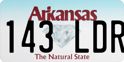 AR license plate 143LDR