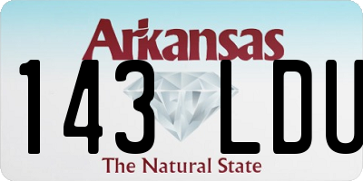 AR license plate 143LDU