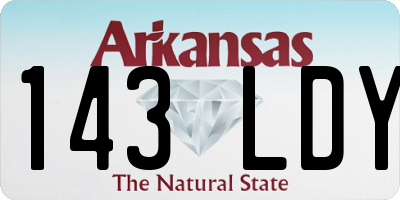 AR license plate 143LDY